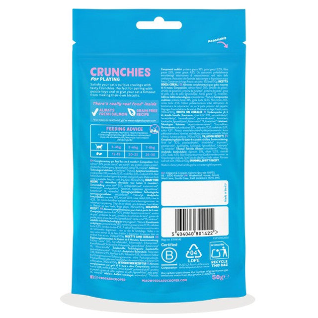 Edgard & Cooper Cat Crunchies Salmon Flavour 50g