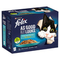 Load image into Gallery viewer, Felix As Good As it Looks Ocean Feasts Wet Cat Food 12x85g Case of 4
