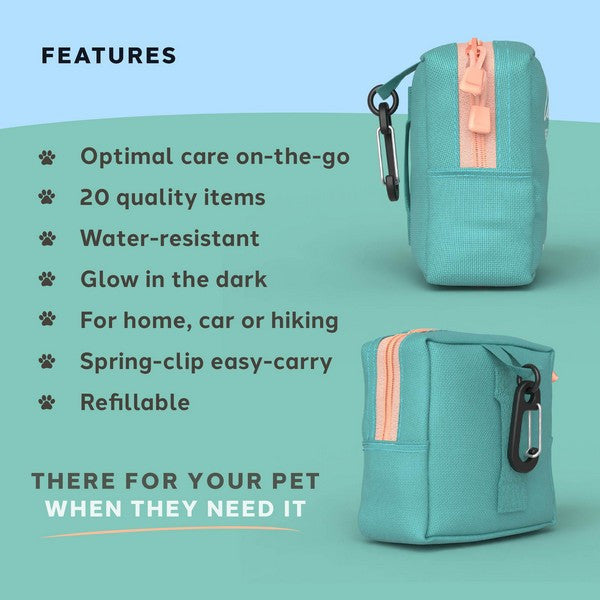 Charlie The Vet Mini Pet First Aid Kit Emergency Pet Care Supplies for Dogs & Cats Compact Travel-Friendly Kit