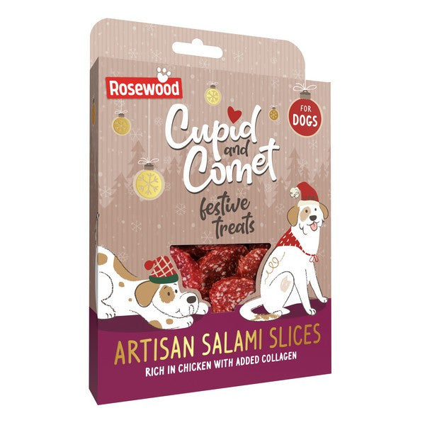 Rosewood Luxury Artisan Dog Salami Slices Gourmet Treats for Dogs 200G Case of 12