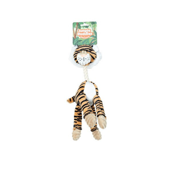 Animal Instincts Jungle Buddies Plush Tiger Small Soft Stuffed Animal Toy for Kids, Cuddly Safari Animal, Jungle-Themed Gift