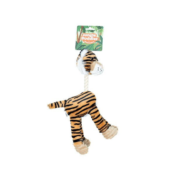 Animal Instincts Jungle Buddies Plush Tiger Small Soft Stuffed Animal Toy for Kids, Cuddly Safari Animal, Jungle-Themed Gift