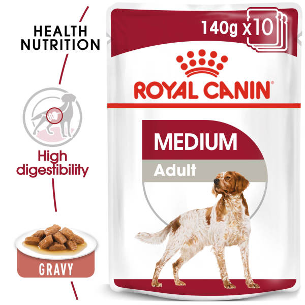 Royal Canin Medium Adult in Gravy Wet Dog Food