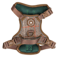 Load image into Gallery viewer, Trail & Glow Tweed Dog Harness - Colour Drops - Heritage Plaid: L
