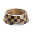 Load image into Gallery viewer, Tan Checker Chewy Vuiton Bowl - 3 Sizes!! Dog Bowls: Small
