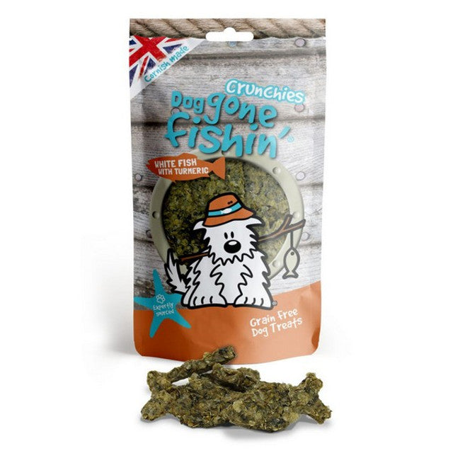 Dog Gone Fishin White fish with Turmeric Crunchies