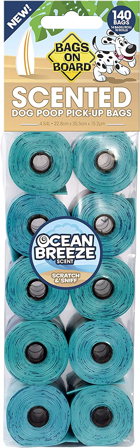 Bags On Board Ocean Breeze Scented Dog Poo Bags Refill 140 bags