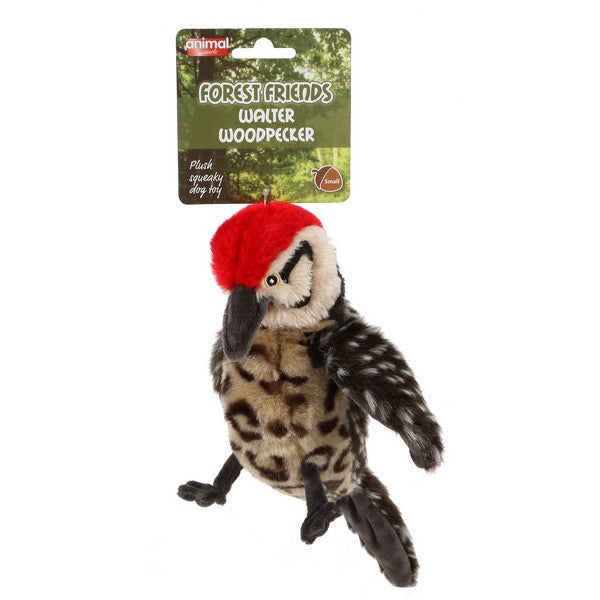 Animal Instincts Forest Friends Walter Woodpecker Small Plush Toy Bird Figurine Soft Collectible Kids & Pet Friendly