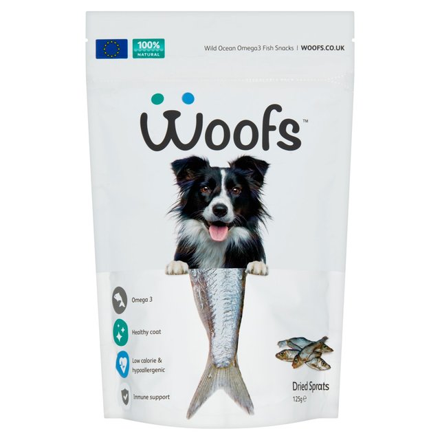 Woofs Whole Sprats Dog Treat