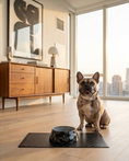 Load image into Gallery viewer, Black Checker Chewy Vuiton Bowl
