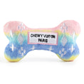 Load image into Gallery viewer, Pink Ombre Chewy Vuiton Bone Squeaker Dog Toy: Large
