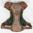 Load image into Gallery viewer, Trail & Glow Tweed Dog Harness & Lead Set - Colour Drops - Heritage Plaid: S
