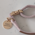 Load image into Gallery viewer, Dog Collar, Pouch and Lead Set - Blue Tweed & Velvet: No engraving / Medium
