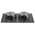Load image into Gallery viewer, Black Checker Chewy Vuiton Bowl
