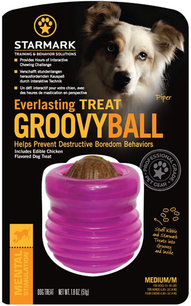 Starmark Everlasting Groovy Ball For Dog