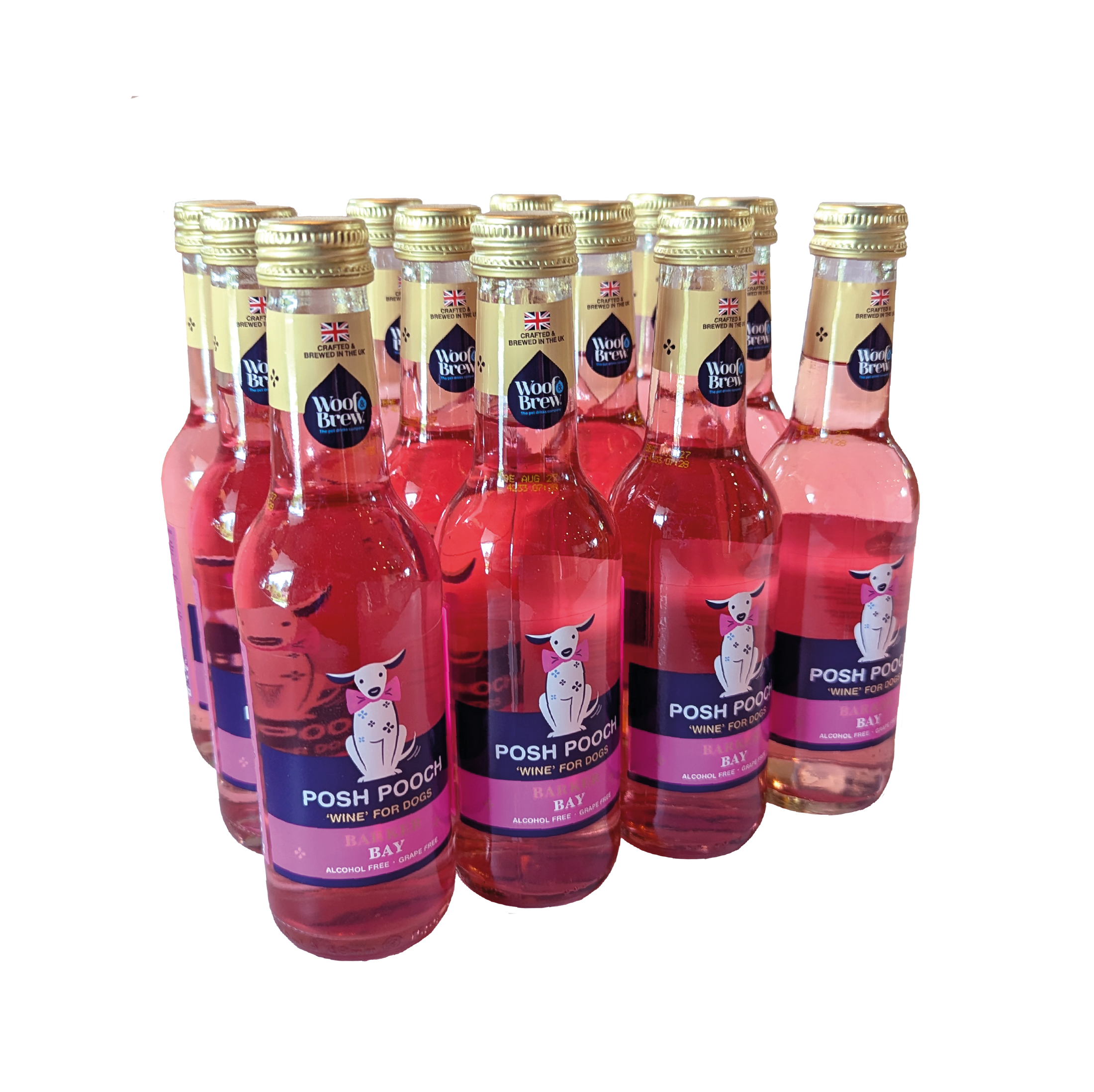Woof&Brew New Posh Pooch Rose Dog 'Wine' Gift orTreat