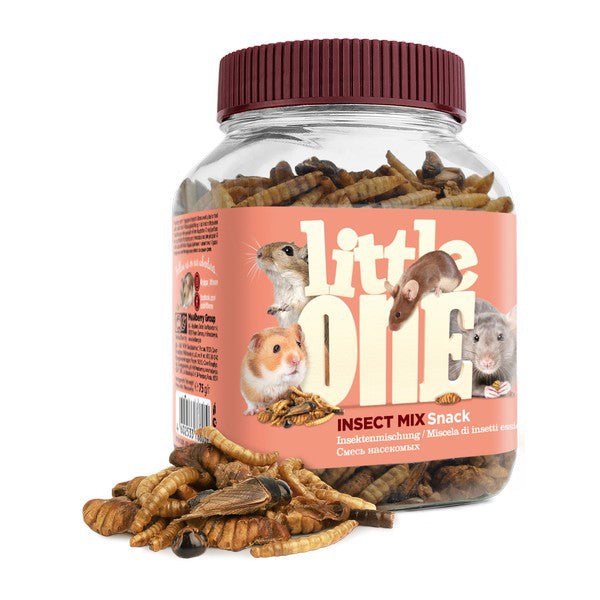 Little One Snack Fruit Mix, Pea Flakes, Vegetables Mix, Insect Mix For Small Pets