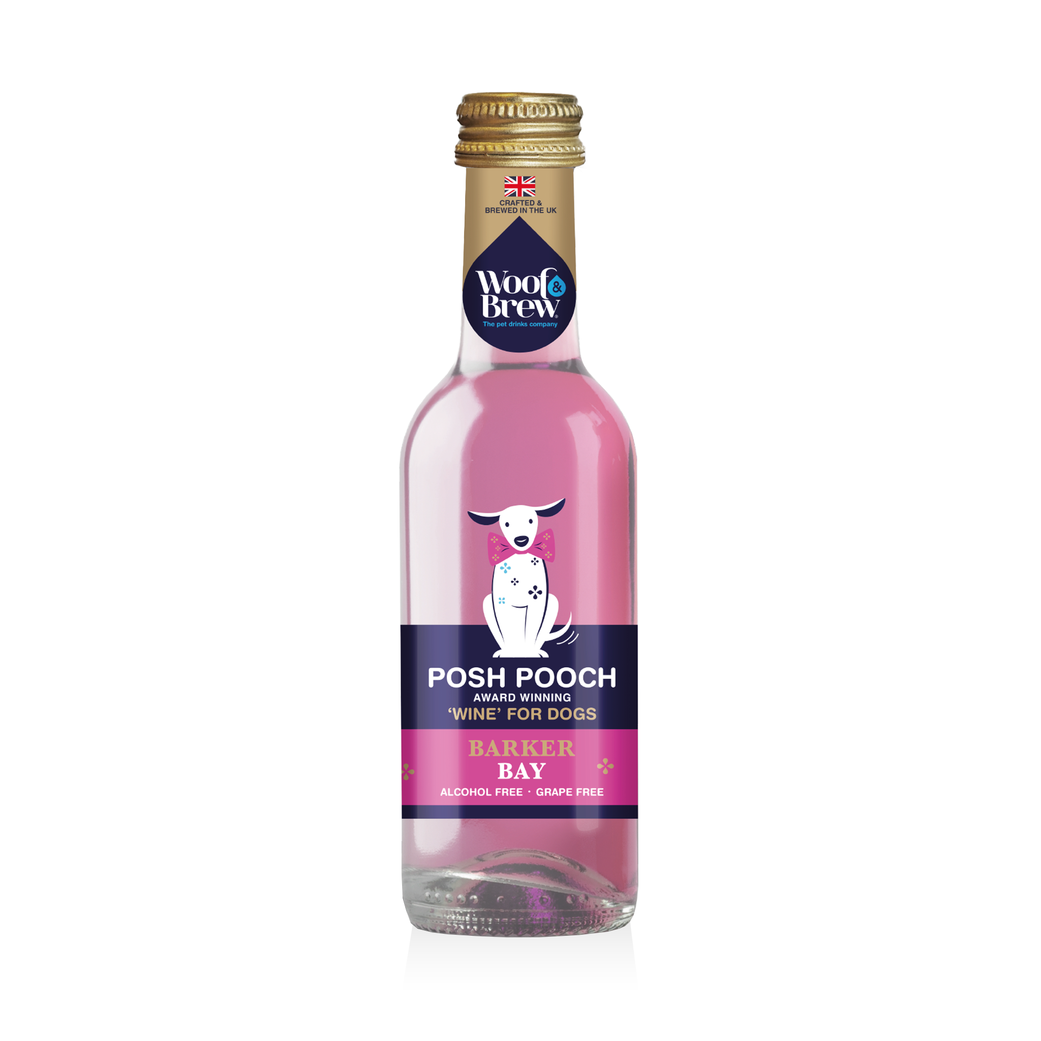 Woof&Brew New Posh Pooch Rose Dog 'Wine' Gift orTreat