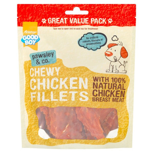 Good Boy Pawsley & Co Chewy Chicken Fillets 320g Case of 3