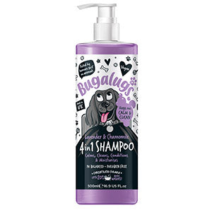 Bugalugs Lavender & Chamomile 4-in-1 – Soothing Dog Shampoo & Conditioner