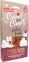 Load image into Gallery viewer, Rosewood Smoked Salmon & Cheese Cat Treats Natural Gourmet Snacks for Cats, 70g Case of 12
