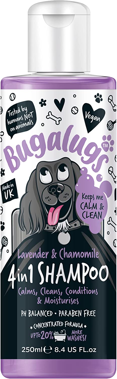 Bugalugs Lavender & Chamomile 4-in-1 – Soothing Dog Shampoo & Conditioner