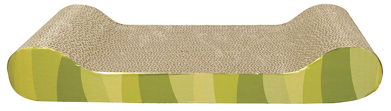 Catit Jungle Stripes Design Patterned Cat Scratching Board With Catnip, Lounge