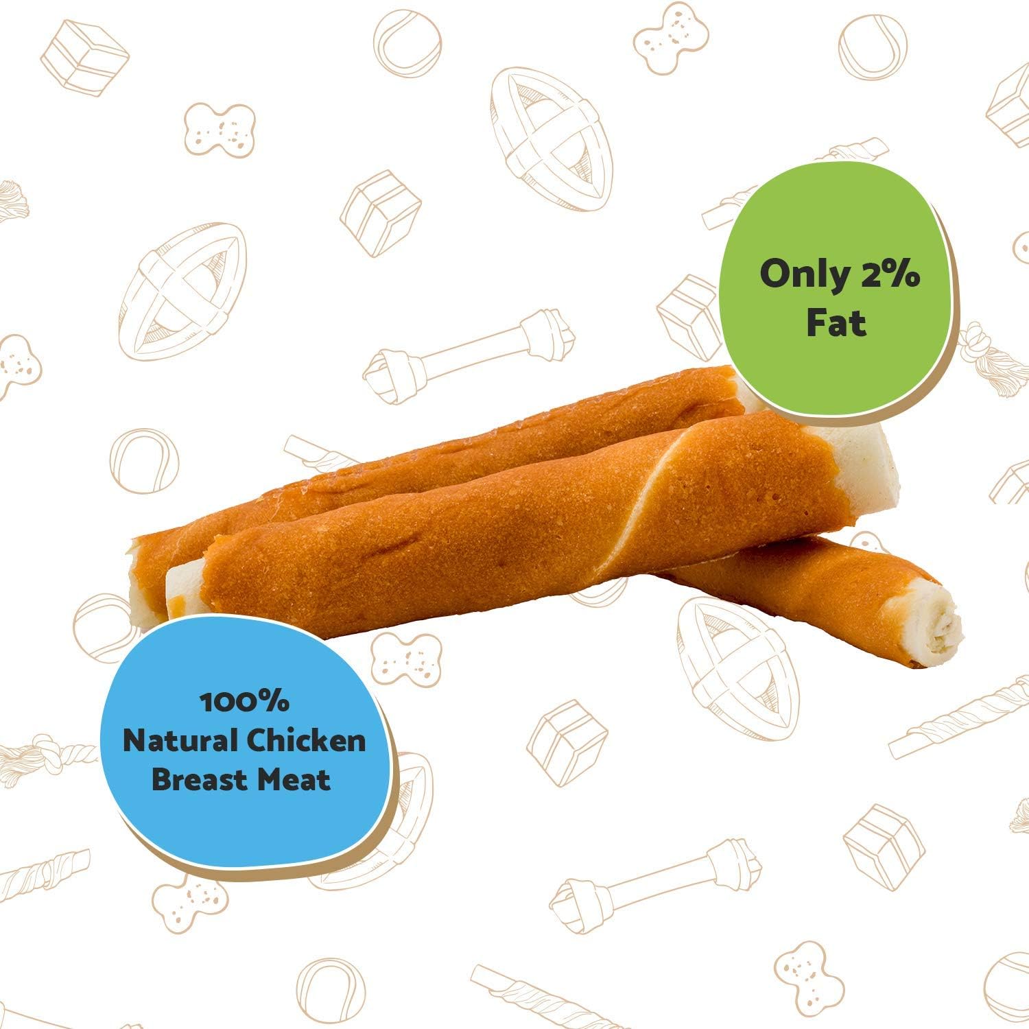 Good Boy Pawsley & Co Jumbo Chewy Twists with Chicken 100g Case of 12