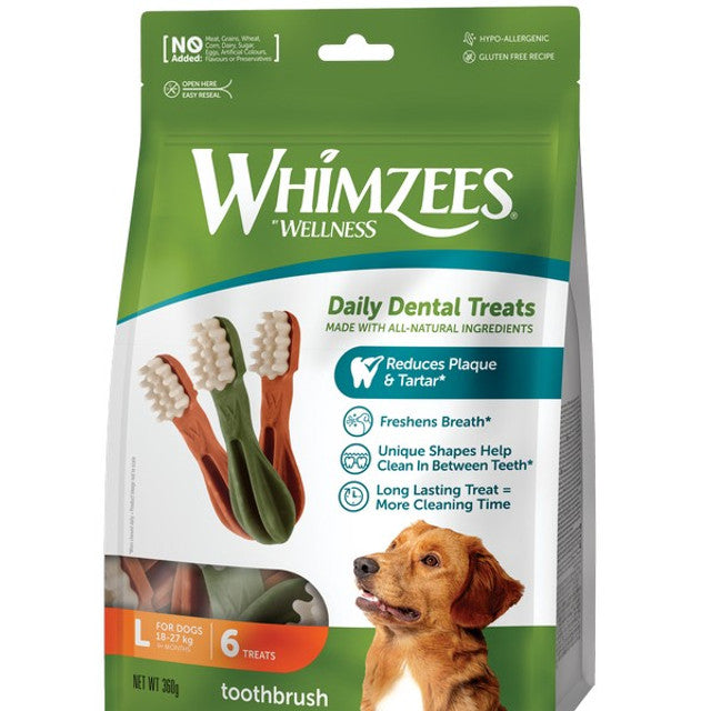 Whimzees Toothbrush Large 150mm (6Pk)