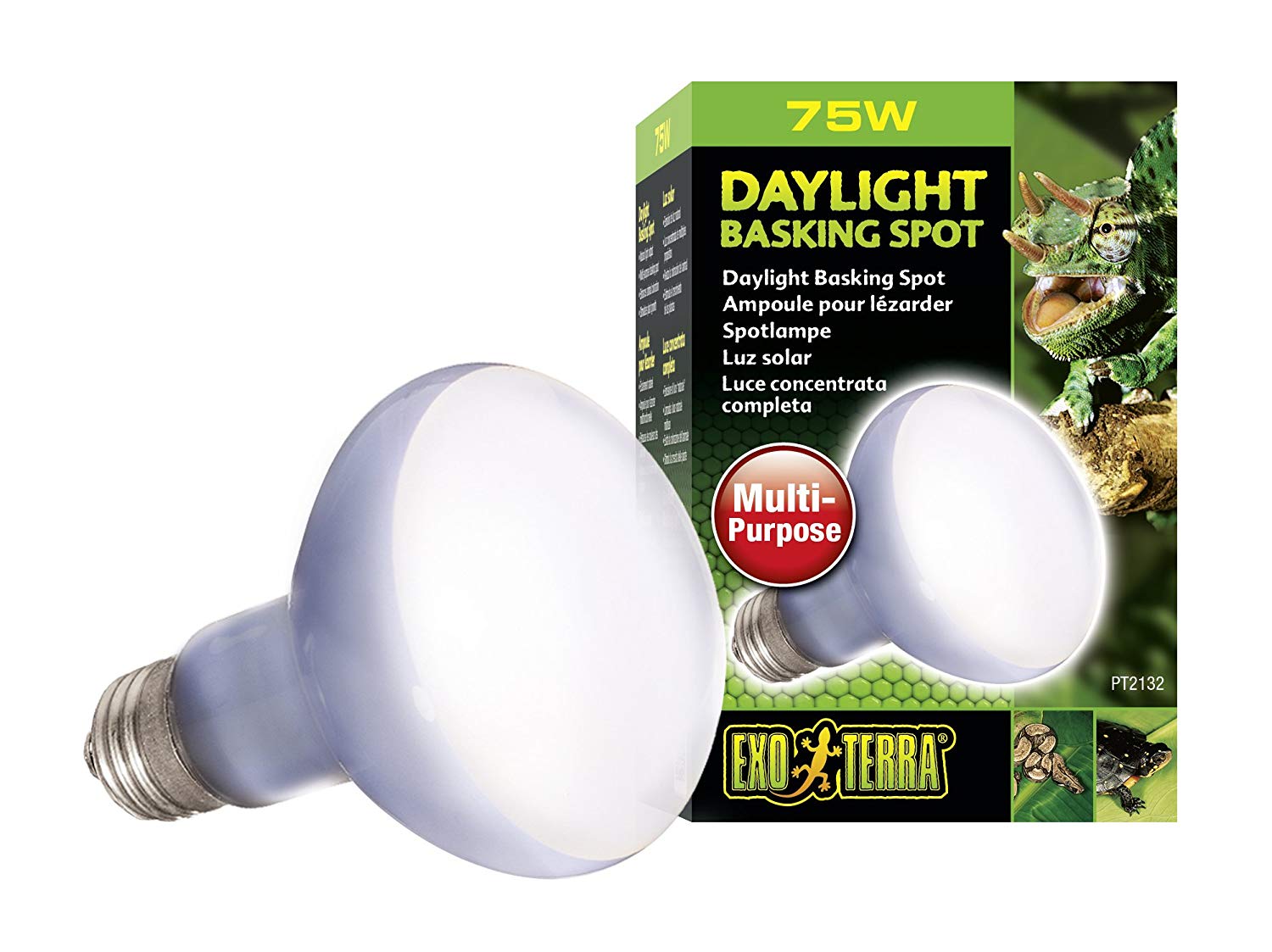 Exo Terra Daylight Basking Spot  Lamp For Terrariums, 75 Watt