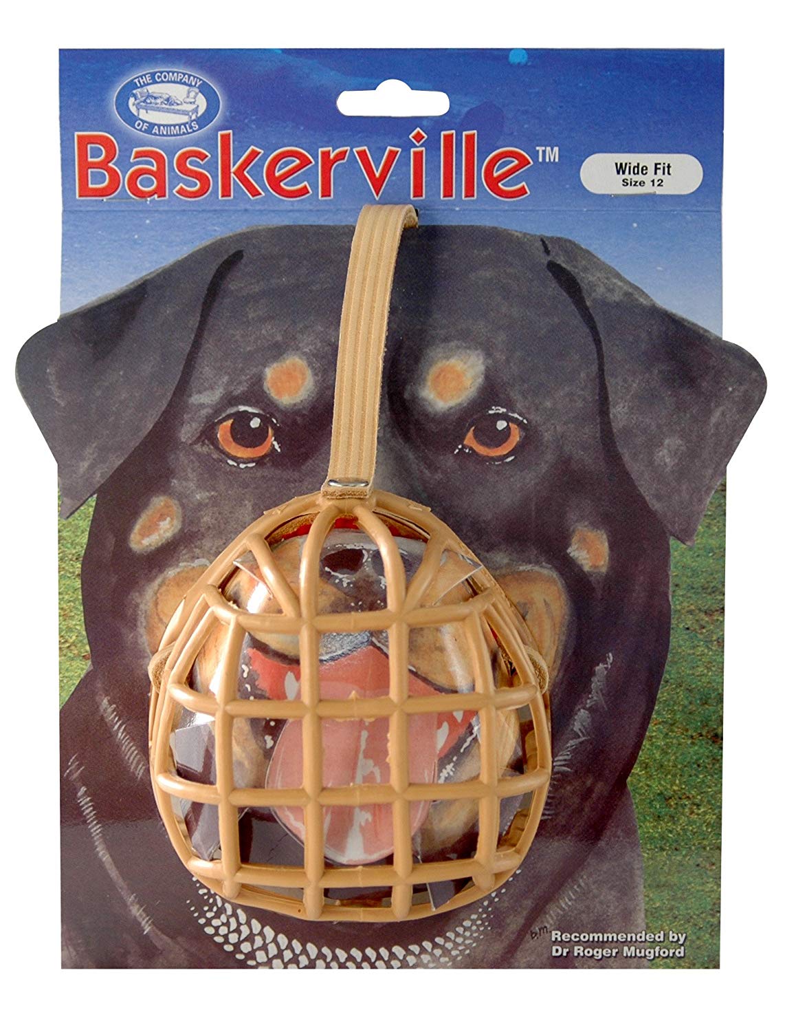 Company Of Animals Baskerville Dog Muzzle, Size 15, Rottweiler
