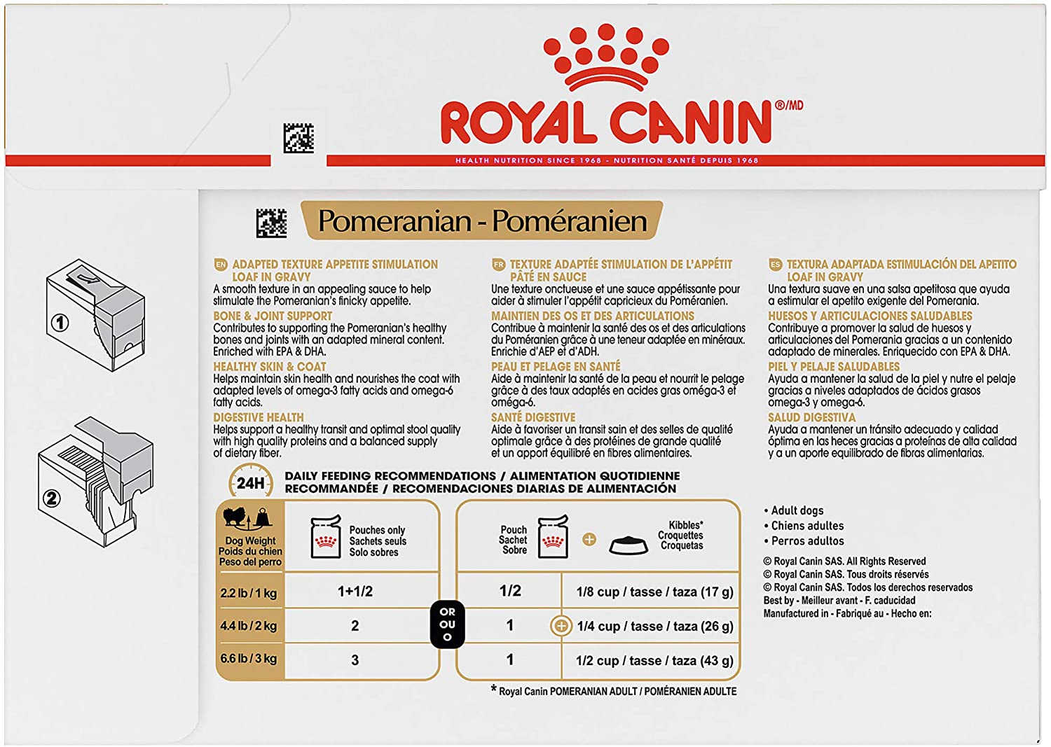 Royal Canin Pomeranian Adult in loaf Wet Dog Food