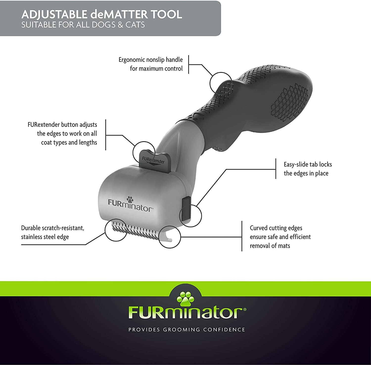 Furminator Adjustable Dematter Tool