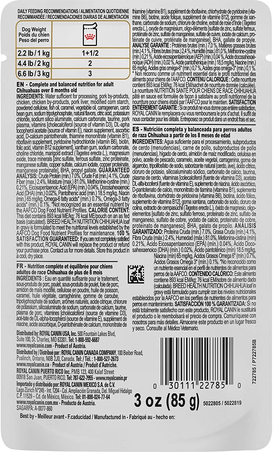 Royal Canin Chihuahua Adult Wet Dog Food