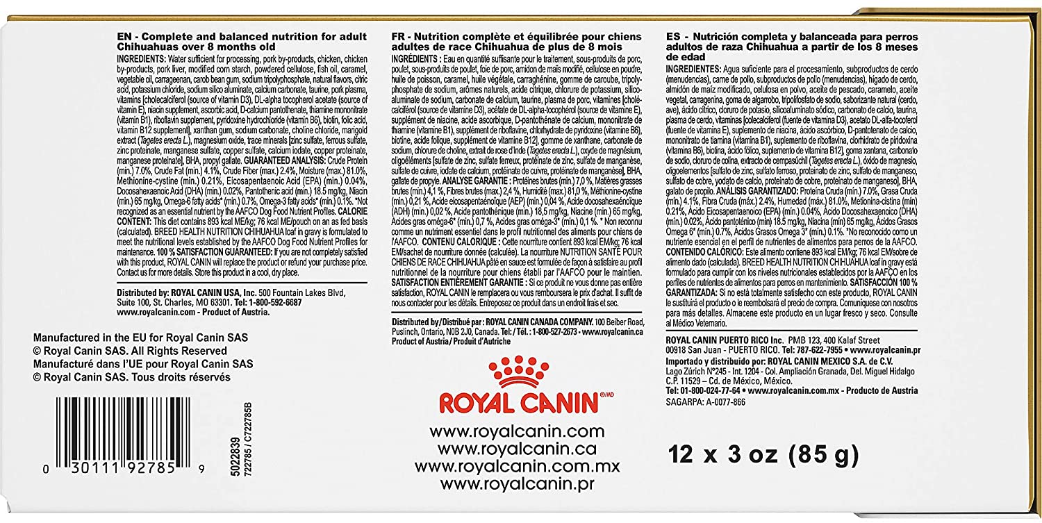 Royal Canin Chihuahua Adult Wet Dog Food
