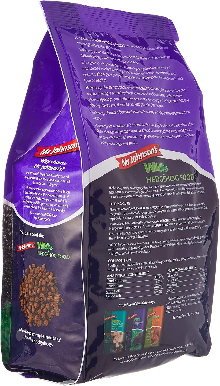 Mr Johnsons Wildlife Hedgehog Food