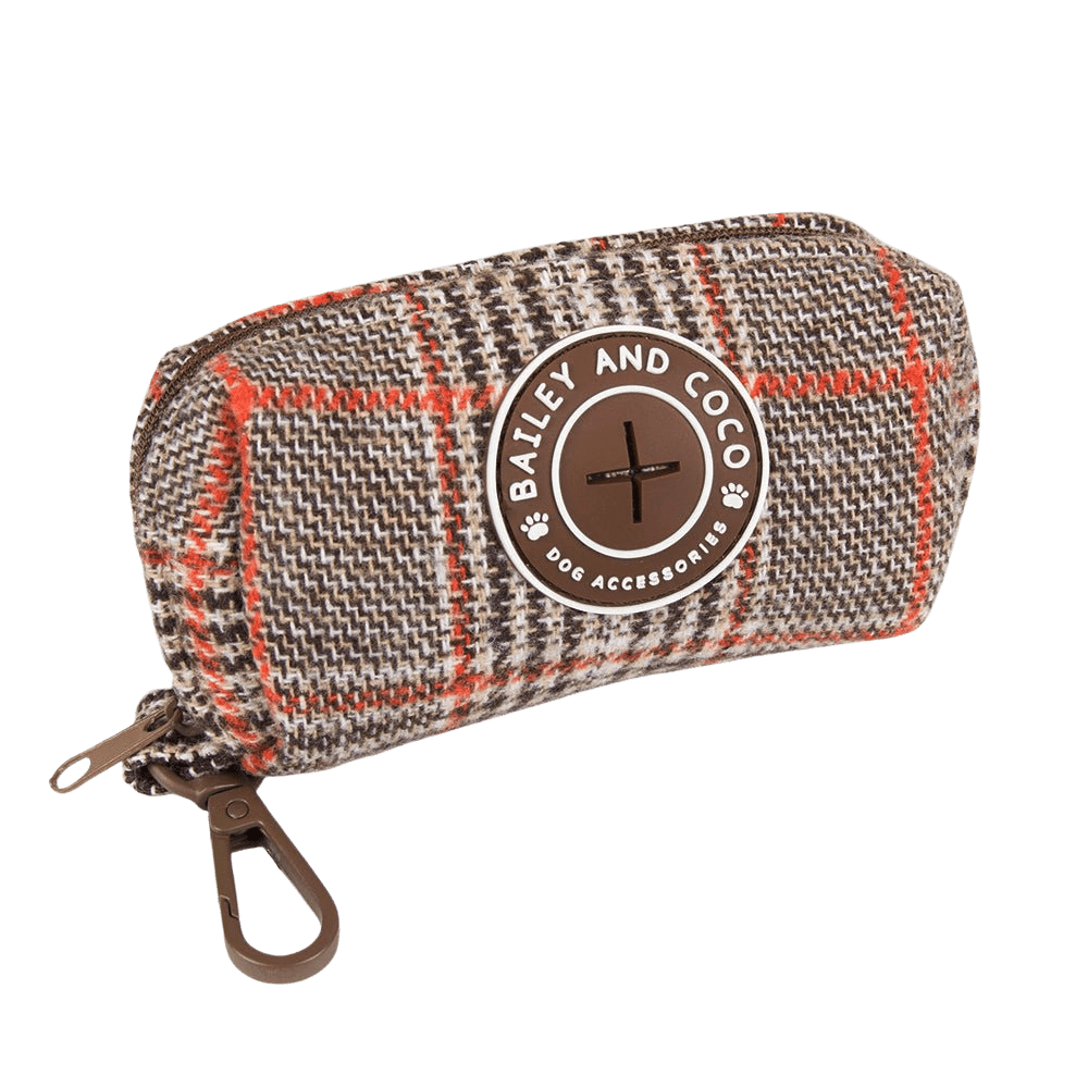 Poo Bag Holder - Colour Drops - Heritage Plaid
