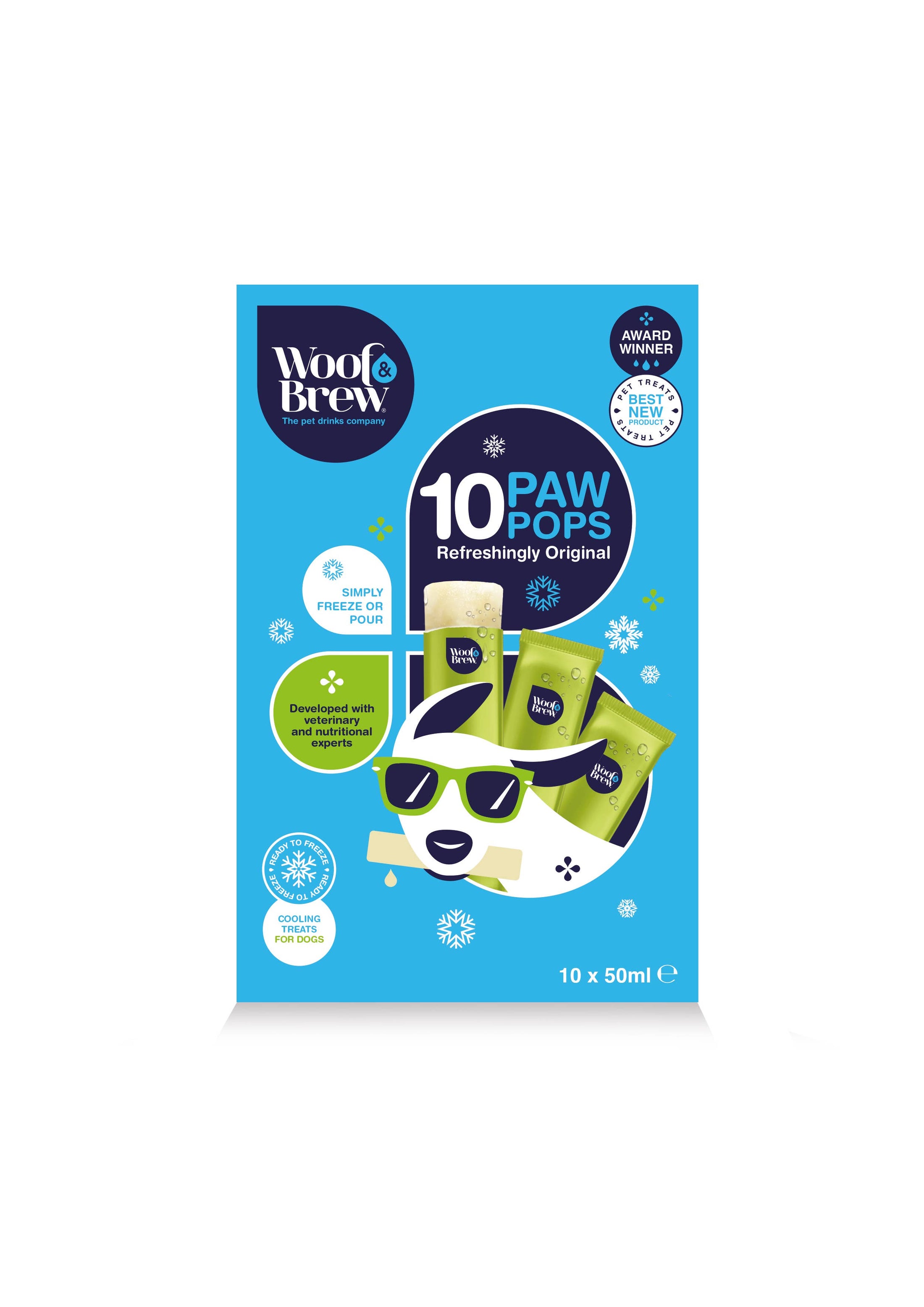 Woof&Brew Paw Pops for Dogs  - Freeze Pops for Dogs