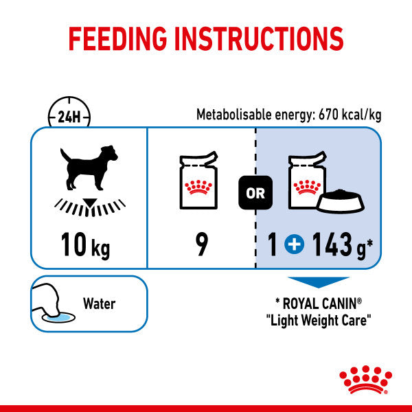 Royal Canin Light Weight Care Wet Pouches Adult Dog Food