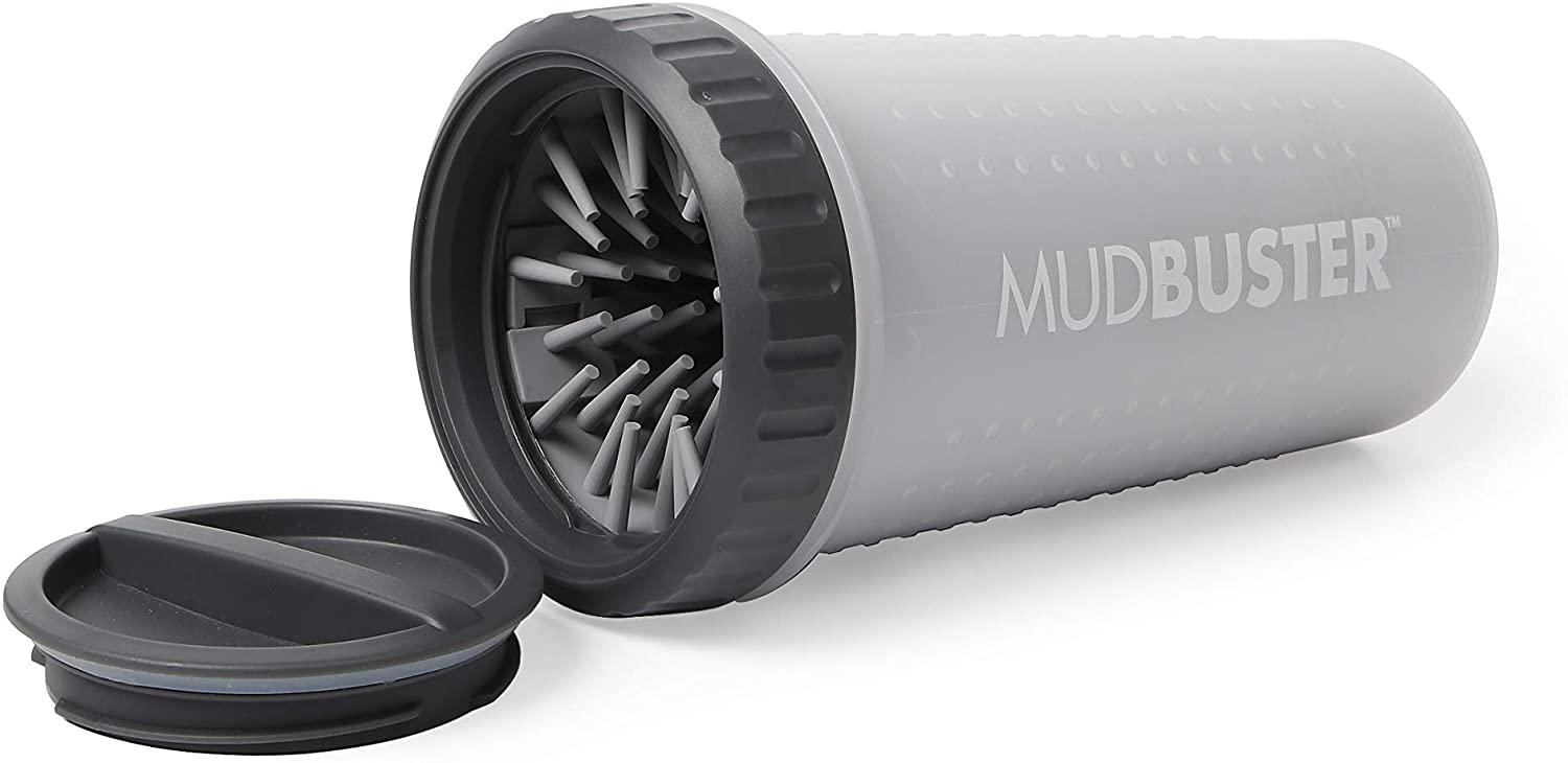 Dexas MudBuster Light Grey For Dogs Lidded / Unlidded