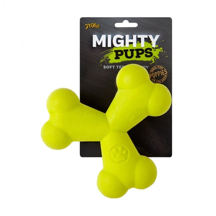 PetLove Mighty Pups Foam Tri-Bone Dog Toy