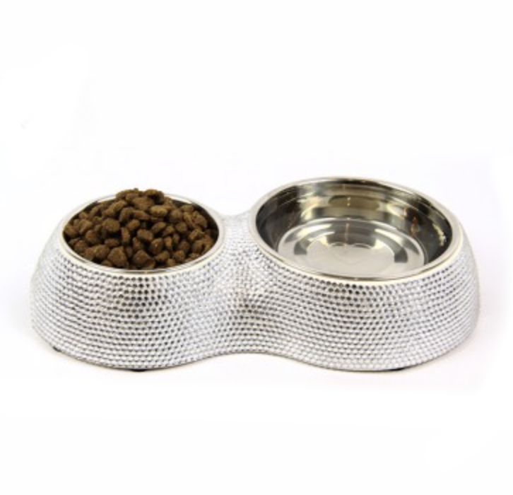Pet Crystalised Double Food Station