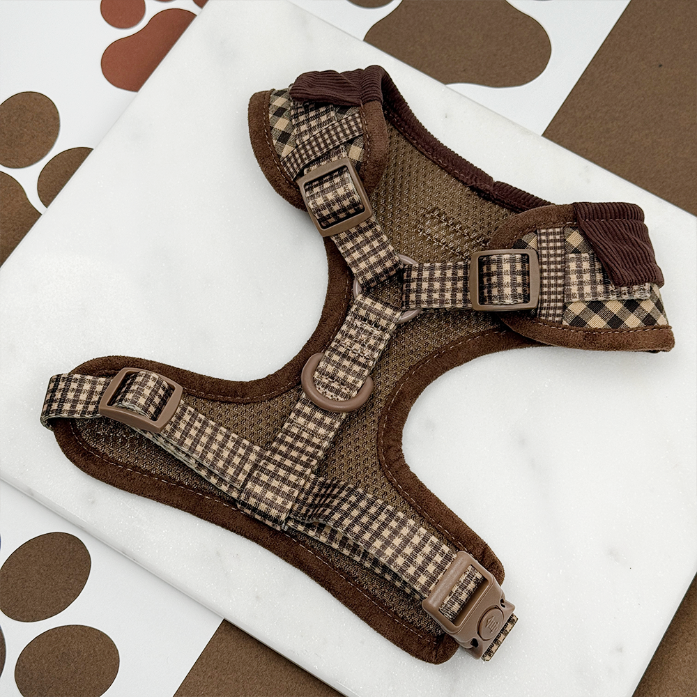 Cotswolds Check Adjustable Neck HARNESS: L