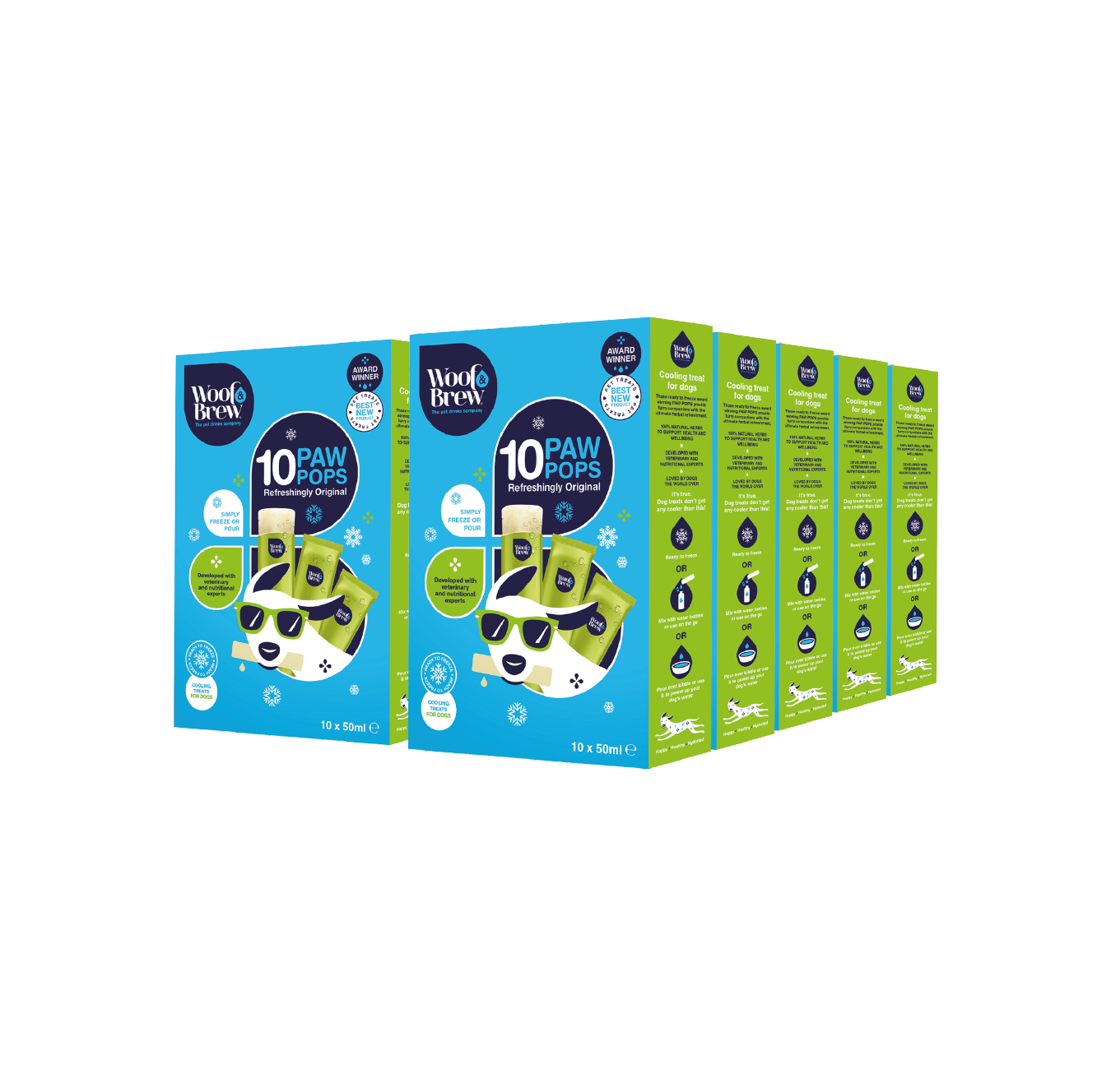 Woof&Brew Paw Pops for Dogs  - Freeze Pops for Dogs