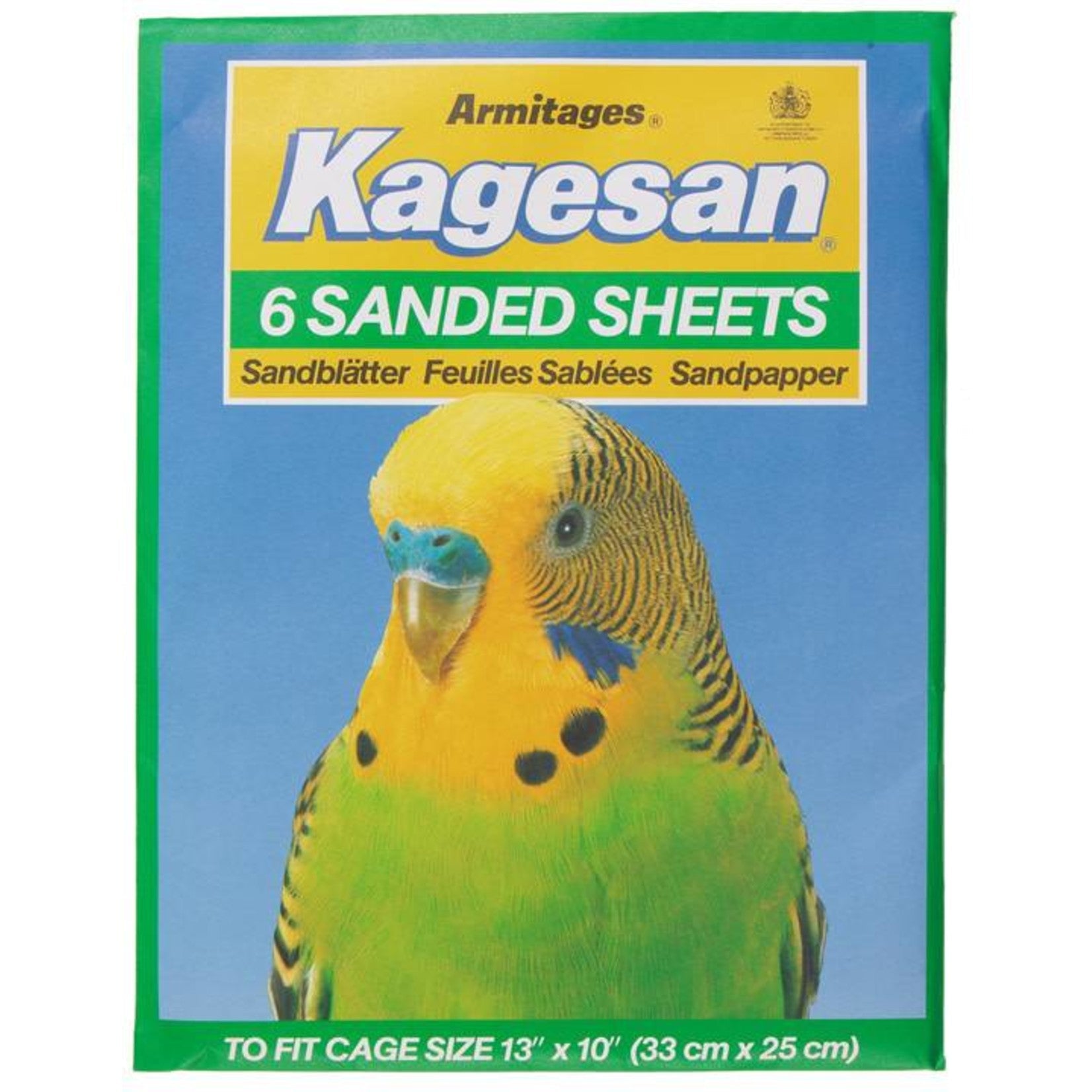 Kagesan Sanded Sheets For Birds Cage