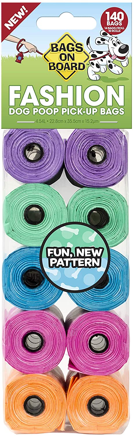 Bags on Board Poop Pick-Up Bags Various Colours
