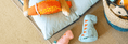Load image into Gallery viewer, Beco Recycled Soft Dog Toy Eco-Friendly Plush Squeaky Dinosaur Chew Toy Daisy Dimetrodon Medium
