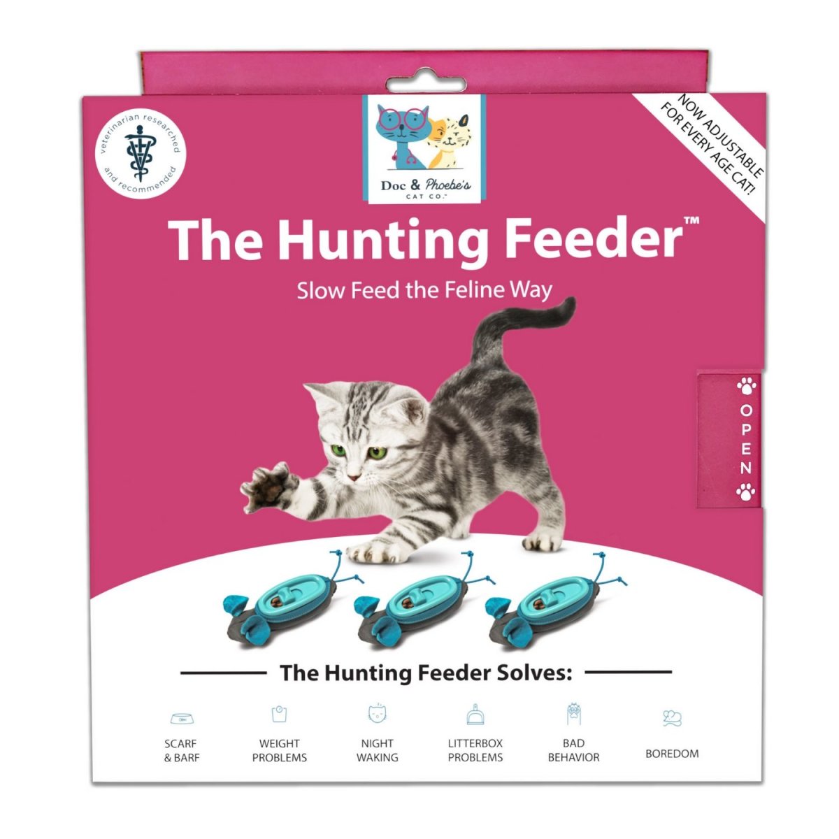 Doc & Phoebe Interactive Indoor Hunting Cat Feeder