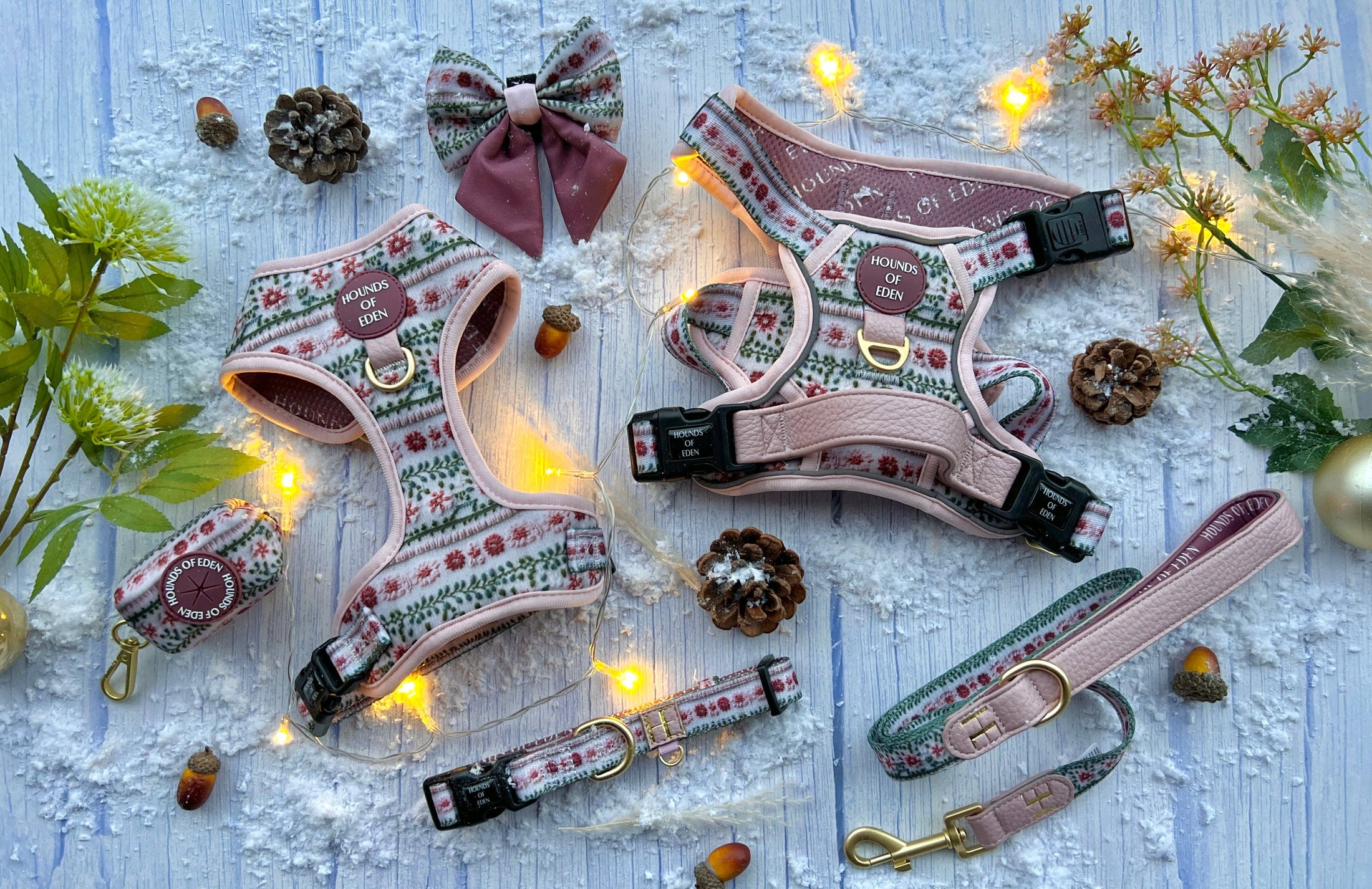 Bella's Jumper Dog Collar + Tag Holder: Medium