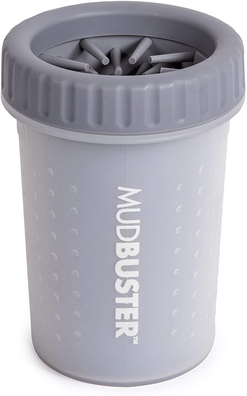 Dexas MudBuster Silicone Paw Washer Light Grey Dogs